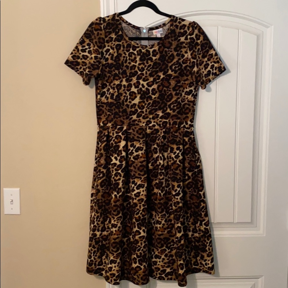 Lularoe leopard print dress. XL.